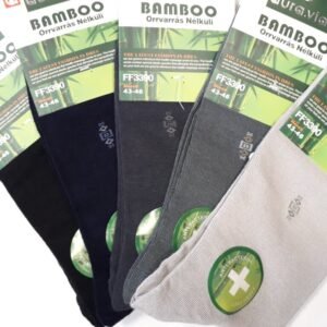 Férfi Bambusz zokni Kismintással – csomag 5 pár