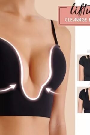 Push-up U alakú melltartó- Fekete