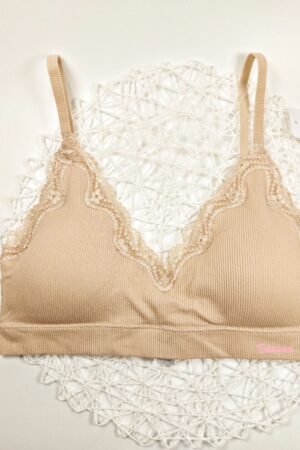 Bordázott strecces melltartó