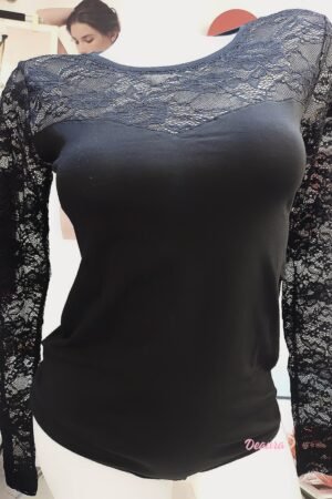 Női Pamut Csipkés body 22013