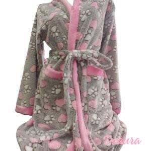 Női plüss kapucnis köntös- S méret