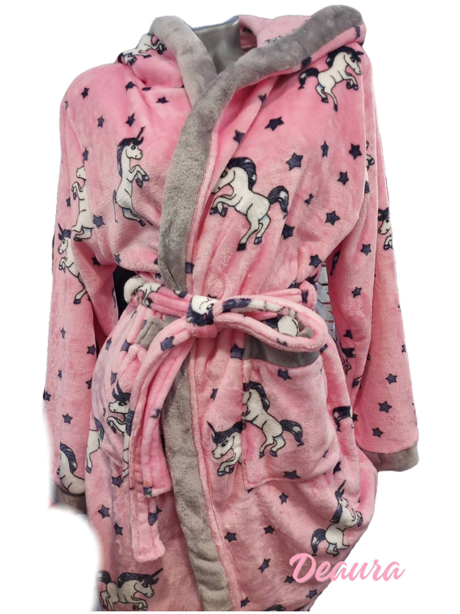 Női plüss kapucnis köntös- XL méret