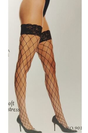 Női Fekete Necc Combfix - Nagy szemlyuk