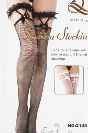 Női Beileisi Fekete Necc Combfix - Kisszemlyukú