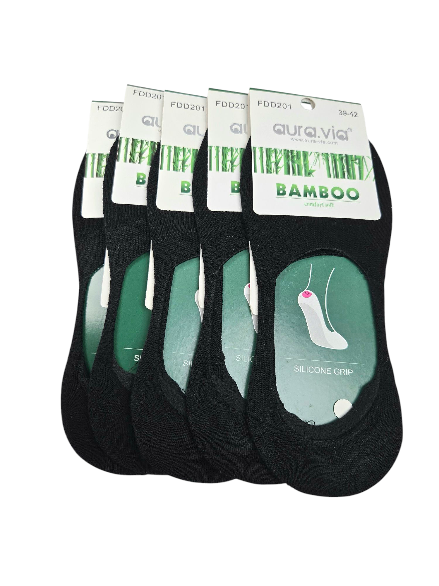 Férfi Auravia Bambusz Titok Zokni - csomag 5 pár-fekete