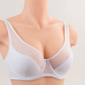 Fehér Acousma Párnázott melltartó-E kosár