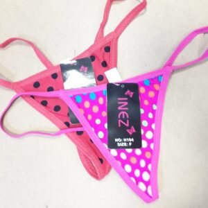 Női Y tanga- Csipő derekű-2db.-os szett