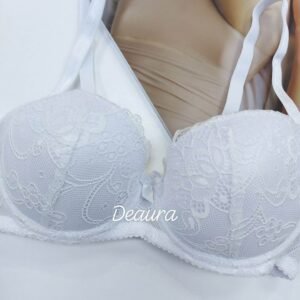 Csipkés melltartó- Fehér - B, C kosár