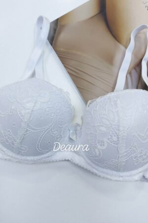 Csipkés melltartó- Fehér - B, C kosár