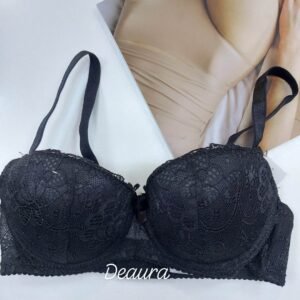 Csipkés melltartó- Fekete - B, C kosár