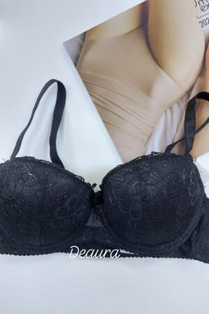 Csipkés melltartó- Fekete - B, C kosár