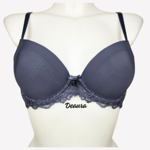 Csipkés C kosáros melltartó - Sötétkék