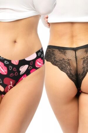 Julimex KISS ME Brasil Tanga-Varrásnélküli-Hátsó Csípkés