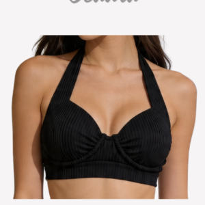 OLIVE HALTER NECK - Underwire Top  FÜRDŐ FELSŐ