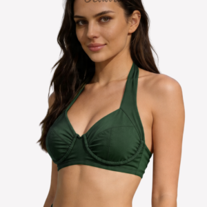 OLIVE HALTER NECK - Underwire Top  FÜRDŐ FELSŐ