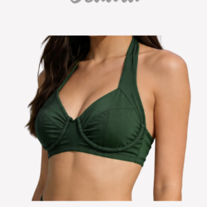 OLIVE HALTER NECK - Underwire Top  FÜRDŐ FELSŐ